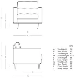 Swoon Berlin Velvet Armchair - Granite Grey 12 Swoon Berlin Velvet Armchair - Granite Grey -Home Furnishings Store 1997899 R E001