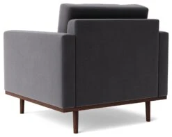 Swoon Berlin Velvet Armchair - Granite Grey 14 Swoon Berlin Velvet Armchair - Granite Grey -Home Furnishings Store 1997899 R Z003A