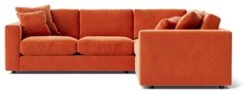 Swoon Althaea Velvet 5 Seater Corner Sofa - Burnt Orange 13 Swoon Althaea Velvet 5 Seater Corner Sofa - Burnt Orange -Home Furnishings Store 1998070 R Z003A