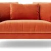 Swoon Alena Velvet Cuddle Chair - Burnt Orange