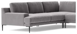 Swoon Almera Velvet 5 Seater Corner Sofa - Silver Grey 14 Swoon Almera Velvet 5 Seater Corner Sofa - Silver Grey -Home Furnishings Store 2000778 R Z004A