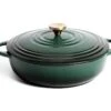 Habitat 4 Litre Cast Iron Casserole Dish - Green -Home Furnishings Store 2003342 R Z001A