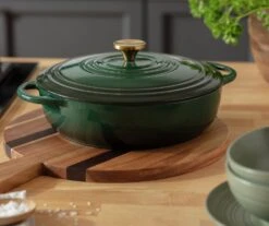 Habitat 4 Litre Cast Iron Casserole Dish - Green 13 Habitat 4 Litre Cast Iron Casserole Dish - Green -Home Furnishings Store 2003342 R Z002C