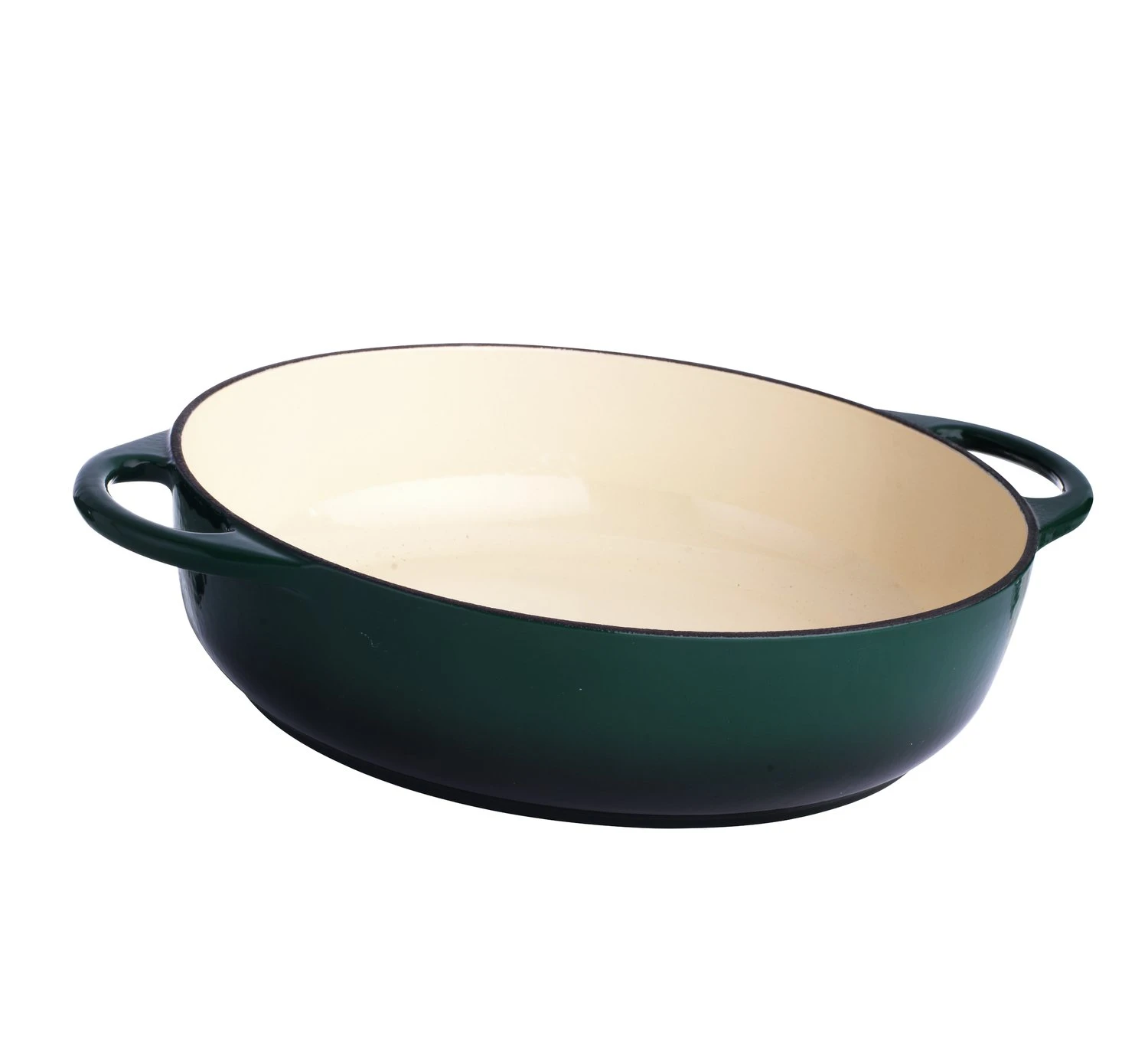 Habitat 4 Litre Cast Iron Casserole Dish - Green 7 Habitat 4 Litre Cast Iron Casserole Dish - Green - Image 5