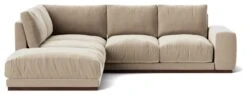 Swoon Denver Velvet Left Hand Corner Sofa - Taupe 14 Swoon Denver Velvet Left Hand Corner Sofa - Taupe -Home Furnishings Store 2003713 R Z002A