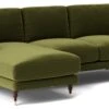 Swoon Charlbury Velvet Left Hand Corner Sofa - Fern Green -Home Furnishings Store 2004097 R Z001A