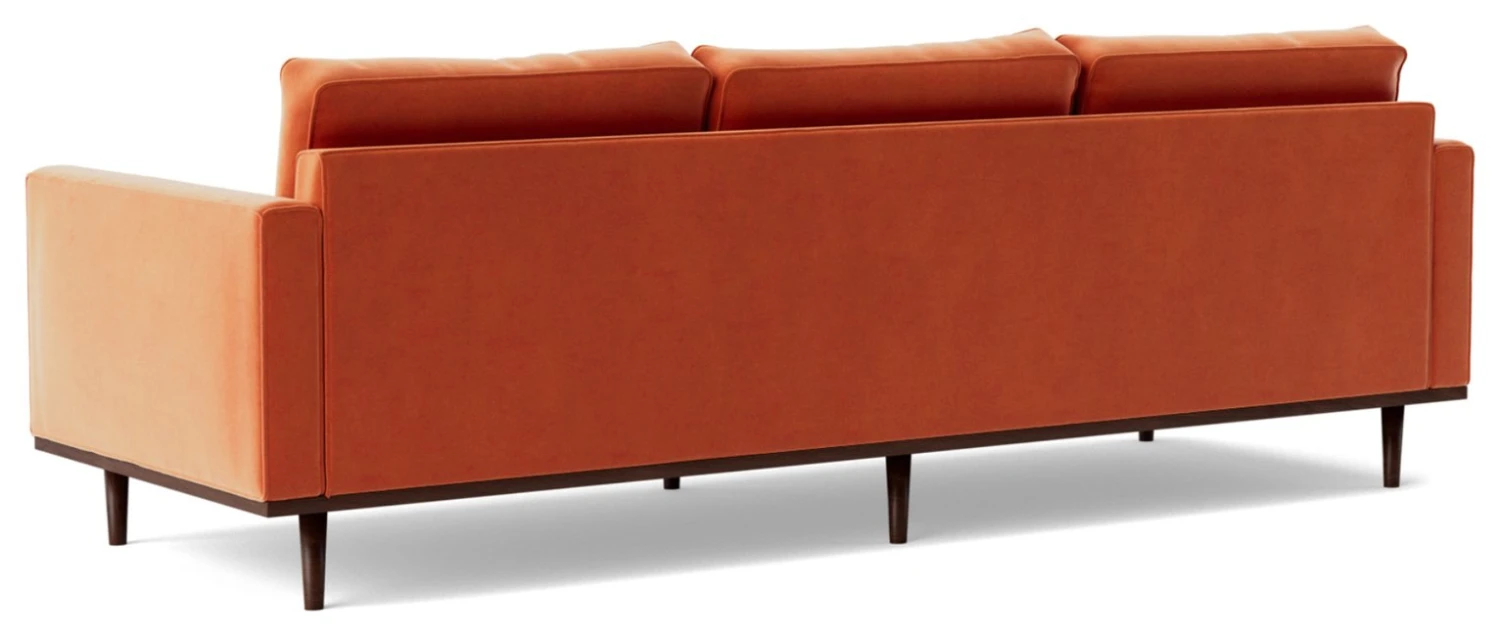Swoon Berlin Velvet 4 Seater Sofa - Burnt Orange 9 Swoon Berlin Velvet 4 Seater Sofa - Burnt Orange - Image 7