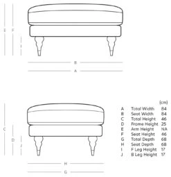 Swoon Charlbury Velvet Ottoman Footstool - Taupe -Home Furnishings Store 2006198 R E001