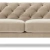 Swoon Pritchard Velvet 3 Seater Sofa - Taupe -Home Furnishings Store 2007245 R Z001A