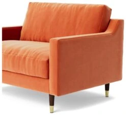 Swoon Rieti Velvet Cuddle Chair - Burnt Orange 15 Swoon Rieti Velvet Cuddle Chair - Burnt Orange -Home Furnishings Store 2008684 R Z005A