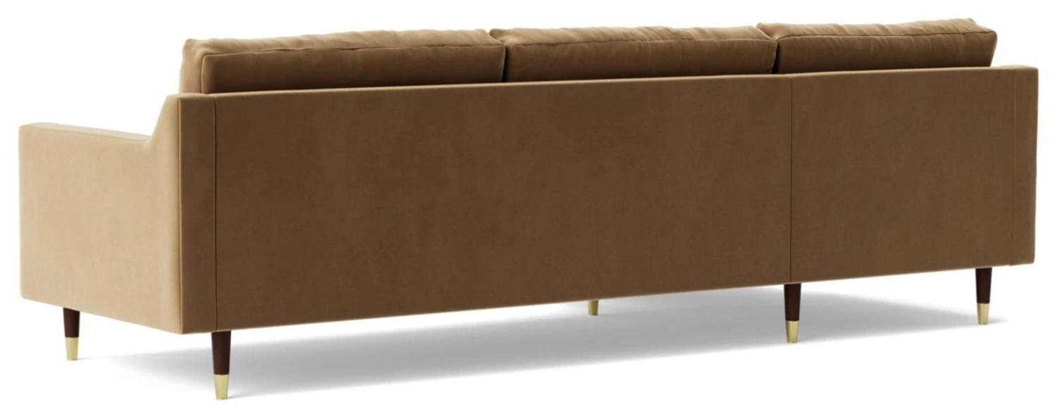 Swoon Rieti Velvet Left Hand Corner Sofa - Biscuit 9 Swoon Rieti Velvet Left Hand Corner Sofa - Biscuit - Image 7