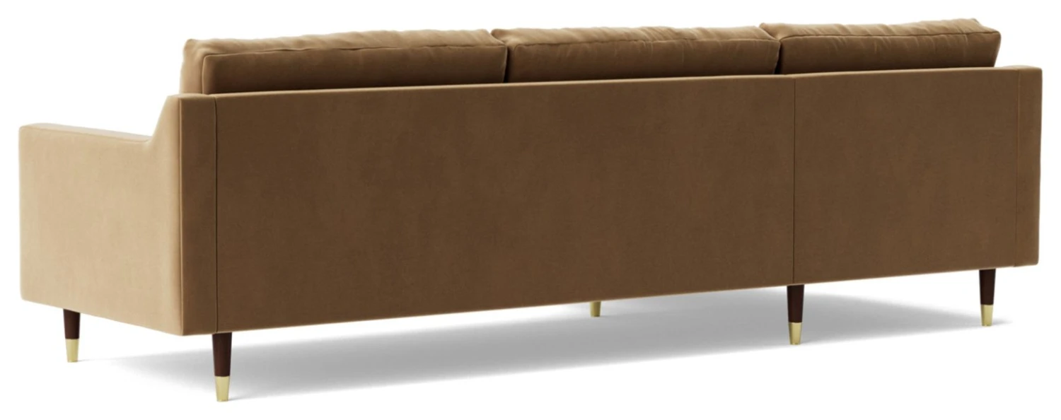 Swoon Rieti Velvet Left Hand Corner Sofa - Biscuit 10 Swoon Rieti Velvet Left Hand Corner Sofa - Biscuit - Image 8
