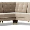Swoon Porto Velvet 5 Seater Corner Sofa - Taupe -Home Furnishings Store 2012601 R Z001A