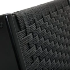 Habitat Faro Woven Paper Rope And Oak Accent Chair - Black -Home Furnishings Store 2013112 R Z006A