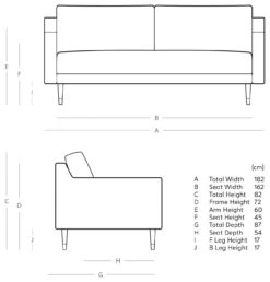 Swoon Rieti Velvet 2 Seater Sofa - Biscuit 12 Swoon Rieti Velvet 2 Seater Sofa - Biscuit -Home Furnishings Store 2013569 R E001