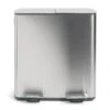 Habitat 40 Litre Twin Compartment Pedal Bin - Silver -Home Furnishings Store 2014410 R Z001A