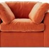 Swoon Seattle Velvet Armchair - Burnt Orange -Home Furnishings Store 2015309 R Z001A