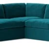 Swoon Seattle Velvet 5 Seater Corner Sofa - Kingfisher Blue -Home Furnishings Store 2015725 R Z001A