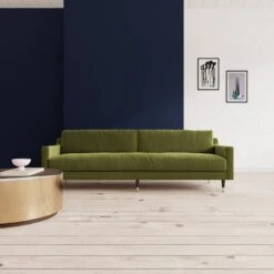 Swoon Rieti Velvet 4 Seater Sofa - Fern Green 10 Swoon Rieti Velvet 4 Seater Sofa - Fern Green -Home Furnishings Store 2016494 R Z001C