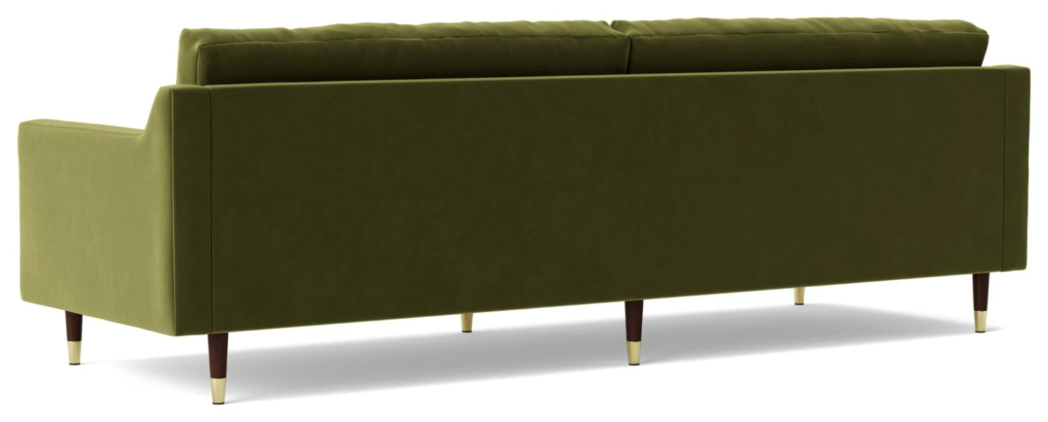 Swoon Rieti Velvet 4 Seater Sofa - Fern Green 9 Swoon Rieti Velvet 4 Seater Sofa - Fern Green - Image 7