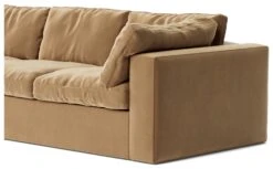 Swoon Seattle Velvet 3 Seater Sofa - Biscuit -Home Furnishings Store 2017187 R Z004A