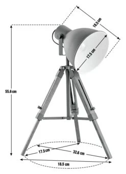 Habitat Loft Living Tripod Table Lamp - Grey 15 Habitat Loft Living Tripod Table Lamp - Grey -Home Furnishings Store 2017596 R E001