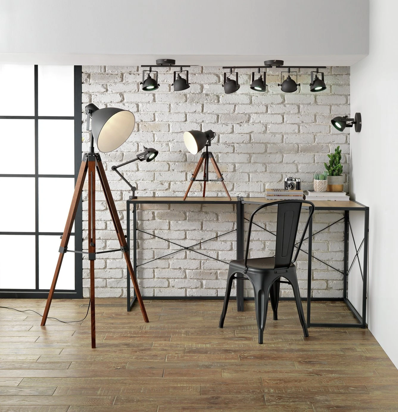 Habitat Loft Living Tripod Table Lamp - Grey 13 Habitat Loft Living Tripod Table Lamp - Grey - Image 11