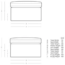 Swoon Seattle Velvet Ottoman Footstool - Burnt Orange 11 Swoon Seattle Velvet Ottoman Footstool - Burnt Orange -Home Furnishings Store 2017682 R E001