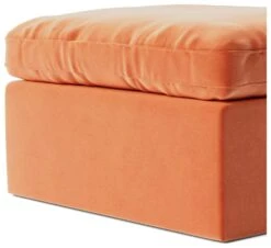 Swoon Seattle Velvet Ottoman Footstool - Burnt Orange 13 Swoon Seattle Velvet Ottoman Footstool - Burnt Orange -Home Furnishings Store 2017682 R Z004A