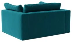 Swoon Seattle Velvet Cuddle Chair - Kingfisher Blue -Home Furnishings Store 2017981 R Z004A