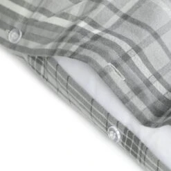 Habitat Grey Brushed Check Bedding Set - Single -Home Furnishings Store 2019350 R Z004A