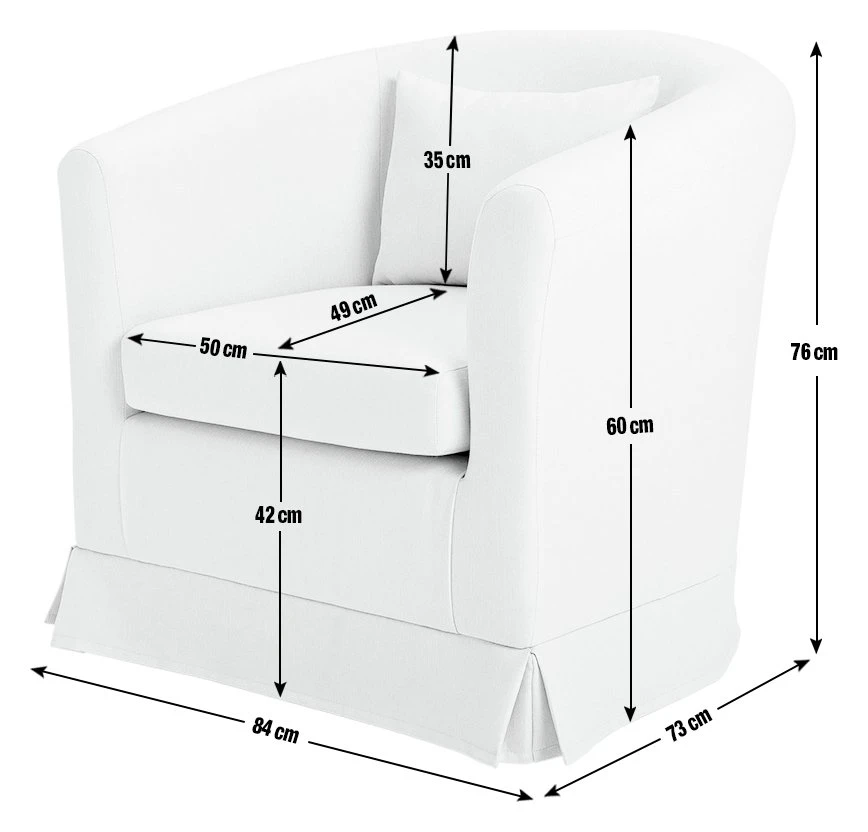 Habitat Larissa Fabric Tub Chair - Natural 6 Habitat Larissa Fabric Tub Chair - Natural - Image 4