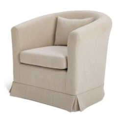 Habitat Larissa Fabric Tub Chair - Natural 15 Habitat Larissa Fabric Tub Chair - Natural -Home Furnishings Store 2020844 R Z002A