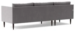 Swoon Luna Velvet Left Hand Corner Sofa - Silver Grey 16 Swoon Luna Velvet Left Hand Corner Sofa - Silver Grey -Home Furnishings Store 2021795 R Z004A
