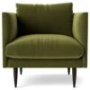 Swoon Luna Velvet Armchair - Fern Green 1 Swoon Luna Velvet Armchair - Fern Green -Home Furnishings Store 2023092 R Z001A