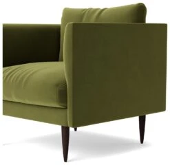 Swoon Luna Velvet Armchair - Fern Green -Home Furnishings Store 2023092 R Z005A