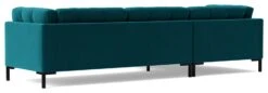 Swoon Landau Velvet Left Hand Corner Sofa - Kingfisher Blue 15 Swoon Landau Velvet Left Hand Corner Sofa - Kingfisher Blue -Home Furnishings Store 2023803 R Z005A