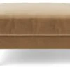 Swoon Munich Velvet Ottoman Footstool - Biscuit -Home Furnishings Store 2026408 R Z001A