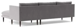 Swoon Luna Velvet Right Hand Corner Sofa - Silver Grey -Home Furnishings Store 2028705 R Z004A