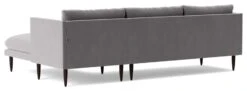 Swoon Luna Velvet Right Hand Corner Sofa - Silver Grey -Home Furnishings Store 2028705 R Z005A