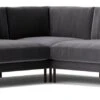 Swoon Munich Velvet 5 Seater Corner Sofa - Granite Grey -Home Furnishings Store 2029230 R Z001A