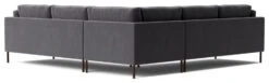 Swoon Munich Velvet 5 Seater Corner Sofa - Granite Grey -Home Furnishings Store 2029230 R Z004A