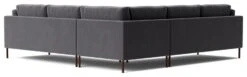 Swoon Munich Velvet 5 Seater Corner Sofa - Granite Grey -Home Furnishings Store 2029230 R Z005A