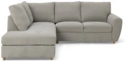 Habitat Ashford Fabric Left Corner Chaise Sofa - Grey -Home Furnishings Store 2062345 R Z003A