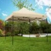 All Seasons 3m X 3m Garden Pop Up Gazebo - Beige 2 All Seasons 3m X 3m Garden Pop Up Gazebo - Beige -Home Furnishings Store 2063162 R Z001A