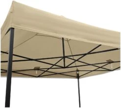 All Seasons 3m X 3m Garden Pop Up Gazebo - Beige -Home Furnishings Store 2063162 R Z002A