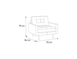 Habitat Fenner Velvet ArmChair - Moss Green -Home Furnishings Store 2063461 R E001