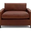 Habitat Chester Leather Cuddle Chair - Tan -Home Furnishings Store 2067807 R Z001A