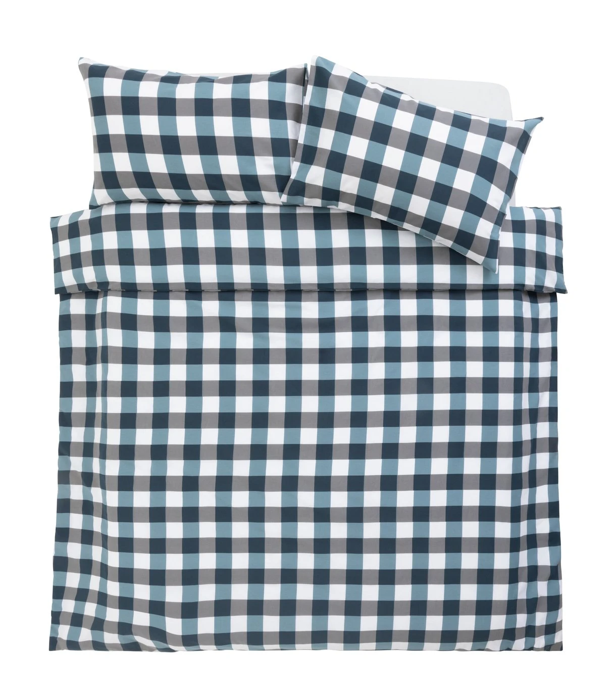 Argos Home Gingham Blue And White Bedding Set - Single 5 Argos Home Gingham Blue And White Bedding Set - Single - Image 3