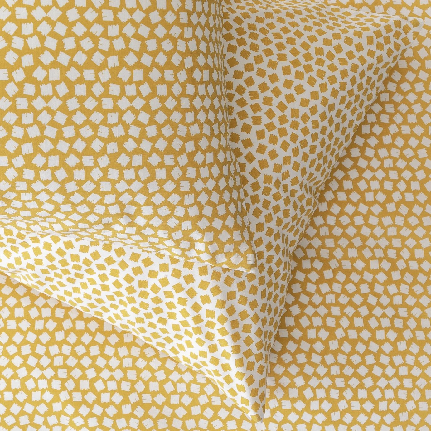 Argos Home Polka Square Yellow Bedding Set - Single 6 Argos Home Polka Square Yellow Bedding Set - Single - Image 4